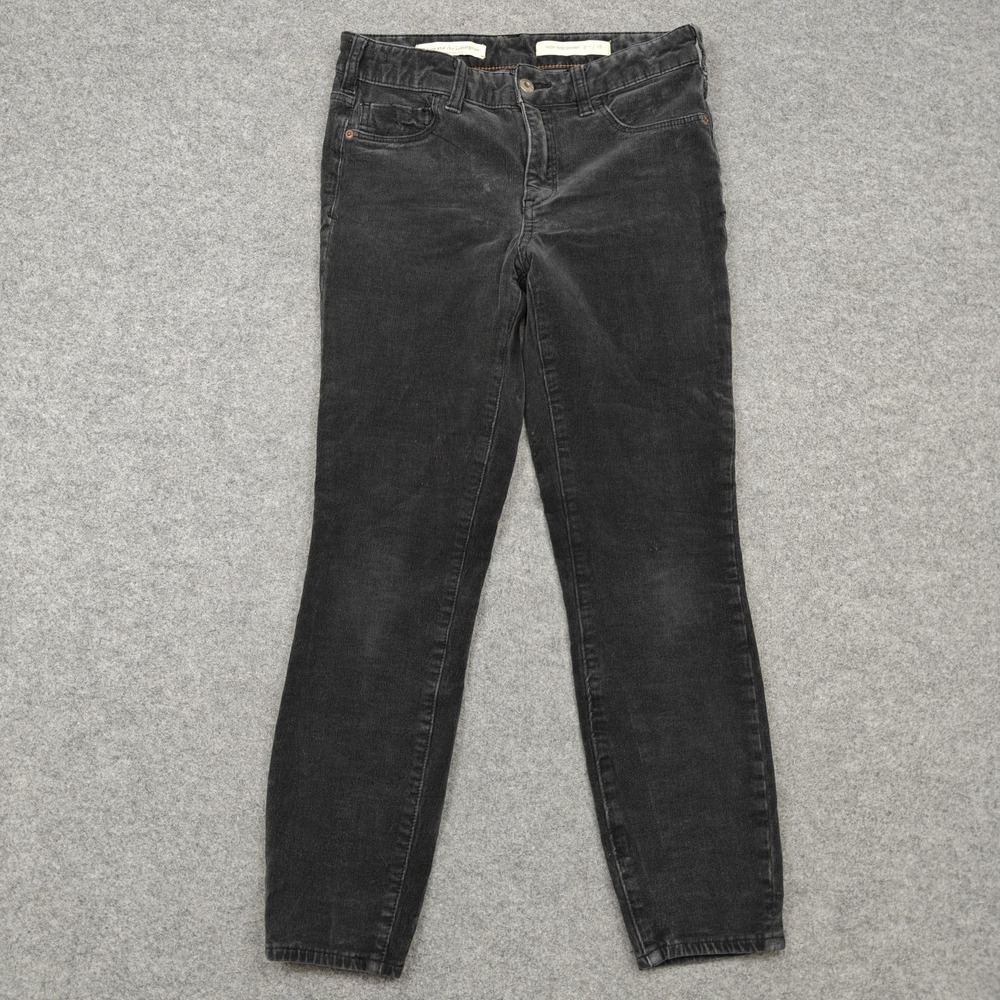 Pilcro‎ And The Letterpress Pants Womens 28 Gray Corduroy High Rise Jegging